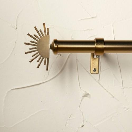 66-120 Sunrise Curtain Rod Brass - Opalhouse designed with Jungalow