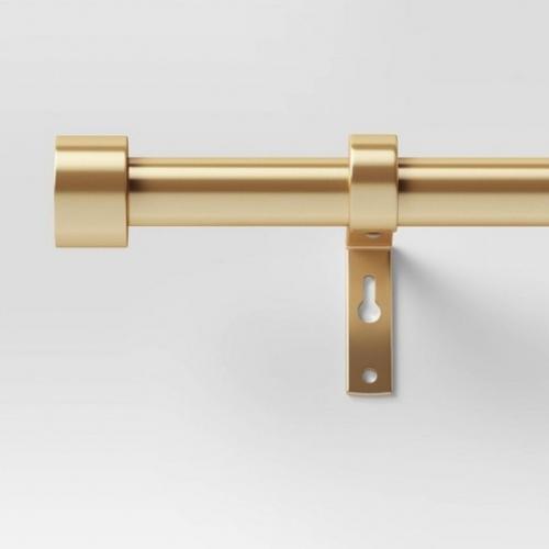 Soft brass curtain rod 66-120