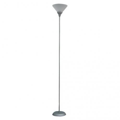 Torchiere Floor Lamp Gray (Includes LED Light Bulb) - Room Essentials