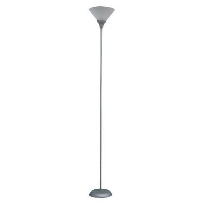 Torchiere Floor Lamp Gray (Includes LED Light Bulb) - Room Essentials