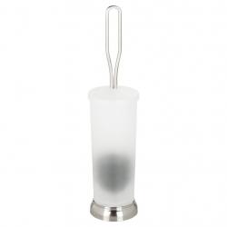 Bathroom Toilet Bowl Brush with Holder Satin Nickel/Frost - Threshold