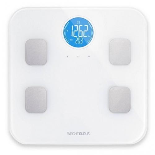 Bluetooth Body Composition Scale White - Weight Gurus