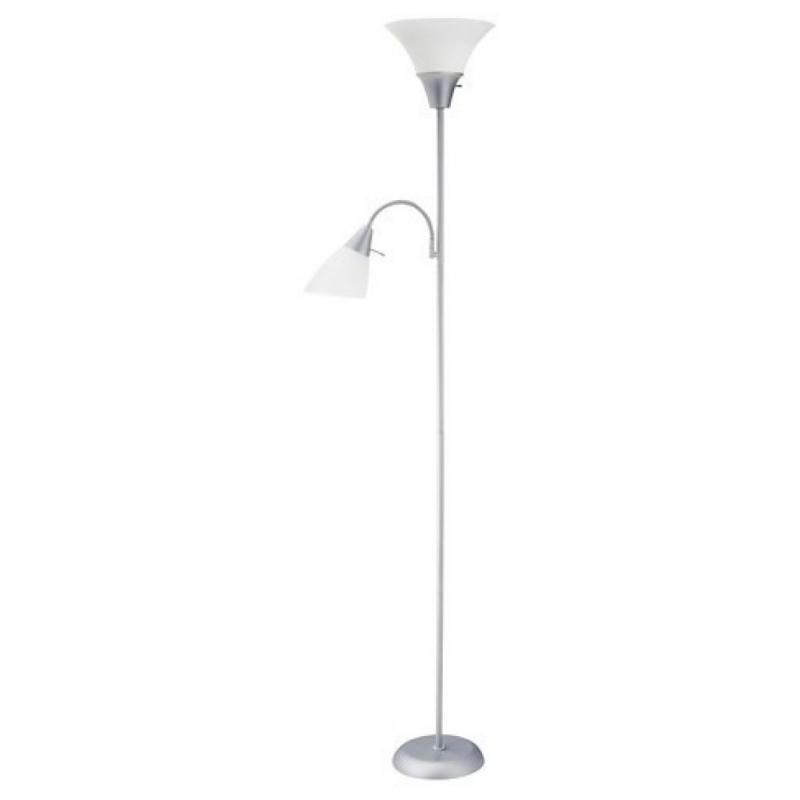 Floor Lamp Gray (Includes LED Light Bulb) - Room Essentials