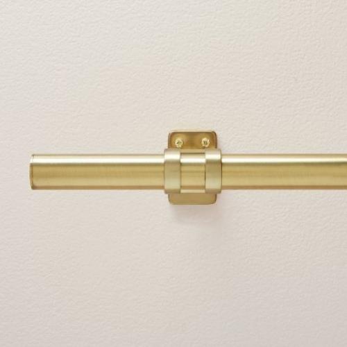 48 – 84 Classic Steel Curtain Rod with Antiqued Brass Finish - Hearth & Hand with Magnolia