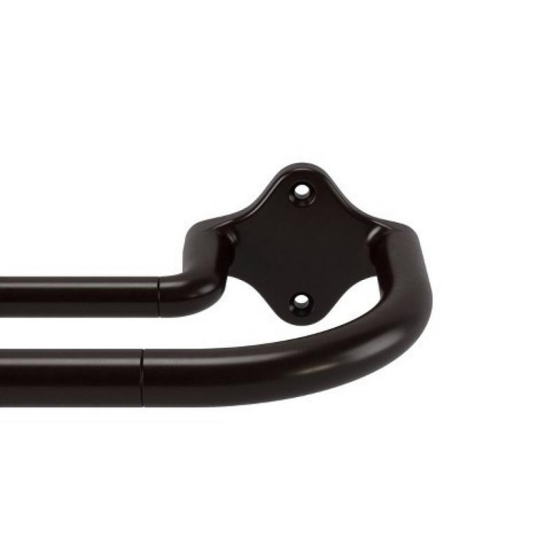 Double Dusk Curtain Rod Bronze