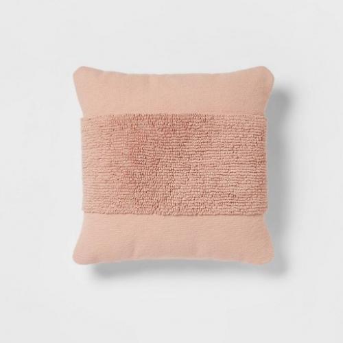 Modern Tufted Square Throw Pillow - Project 62™ Blush