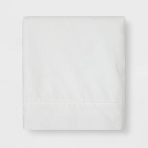 Ultra Soft Flat Sheet (Full) White 300 Thread Count - Threshold