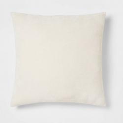 Oversized Chenille Square Throw Pillow Cream - Threshold