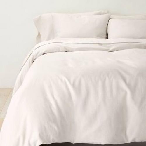 King Cashmere Blend Duvet Cover & Sham Set Natural - Casaluna