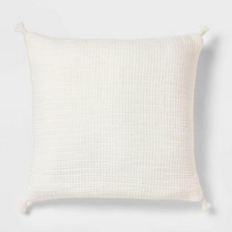 Euro Double Cloth Decorative Throw Pillow Cream - Threshold