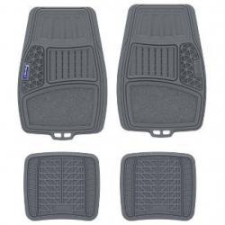 Michelin 19x34 4pc Rubber Floormat Set Gray