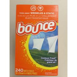 Bounce - Outdoor Fresh Fabric Softener Dryer Sheets 240 count