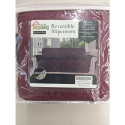 Easy-Going Reversible Slipcover -78” Oversized Sofa, Machine Washable, Water Resistant Furniture Protector with Elastic Straps, Anti-slip