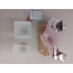 Light Blue Bath Vanity Light Brush Nickel Fixture