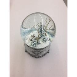Roman Glitter Dome Christmas Snow Globe