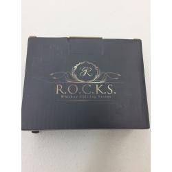 R.O.C.K.S. premium whiskey chilling stones, 6 piece