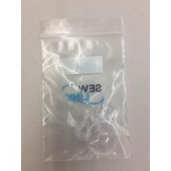Quilting Clarity Clear Low Shank Threads Yarns Couching Foot 1.5,2,3mm Sew Link (3 Pack)