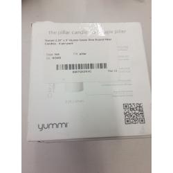 Yummy 2.25 x 5 Hunter Green Slim Round Pillar Candles