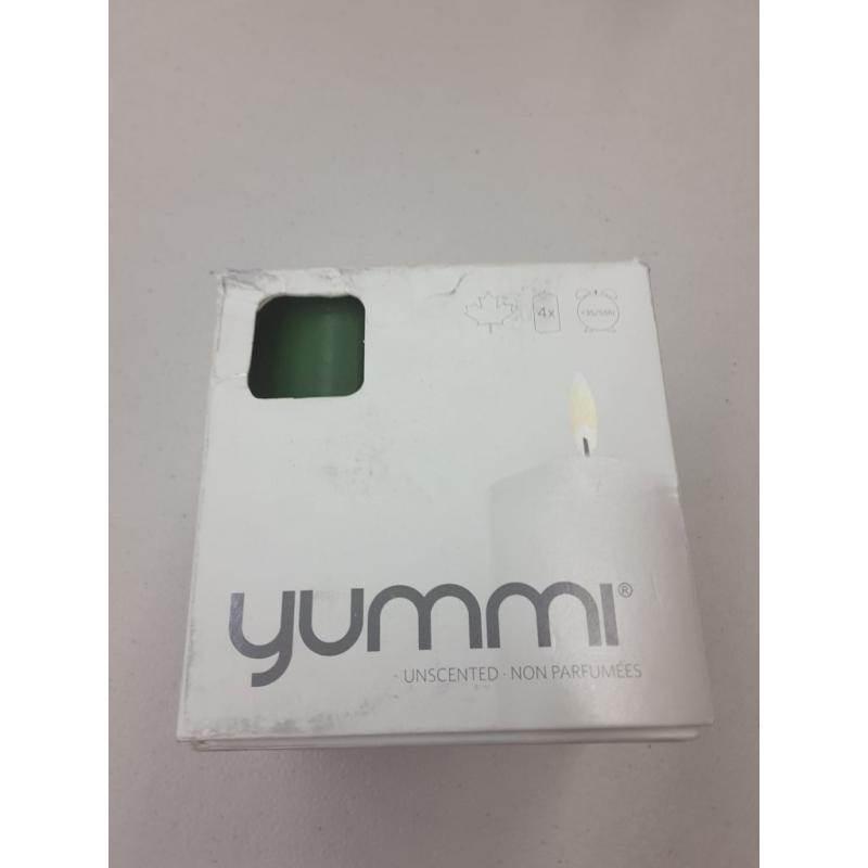 Yummy 2.25 x 5 Hunter Green Slim Round Pillar Candles