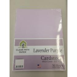 Clear Path Paper - Lavender Purple Cardstock