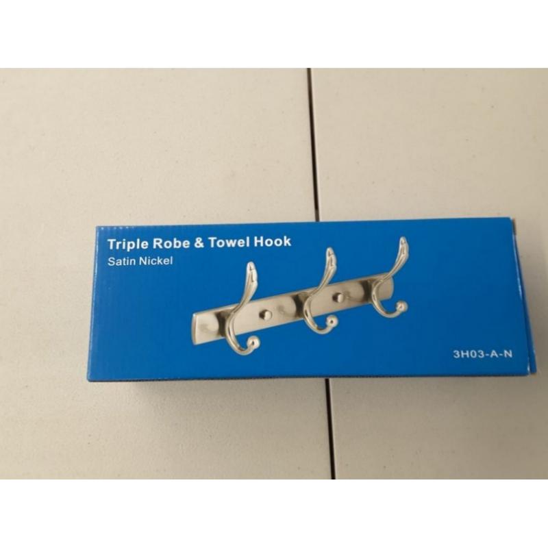 Triple Robe and Towel Hook