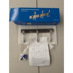 Triple Robe and Towel Hook