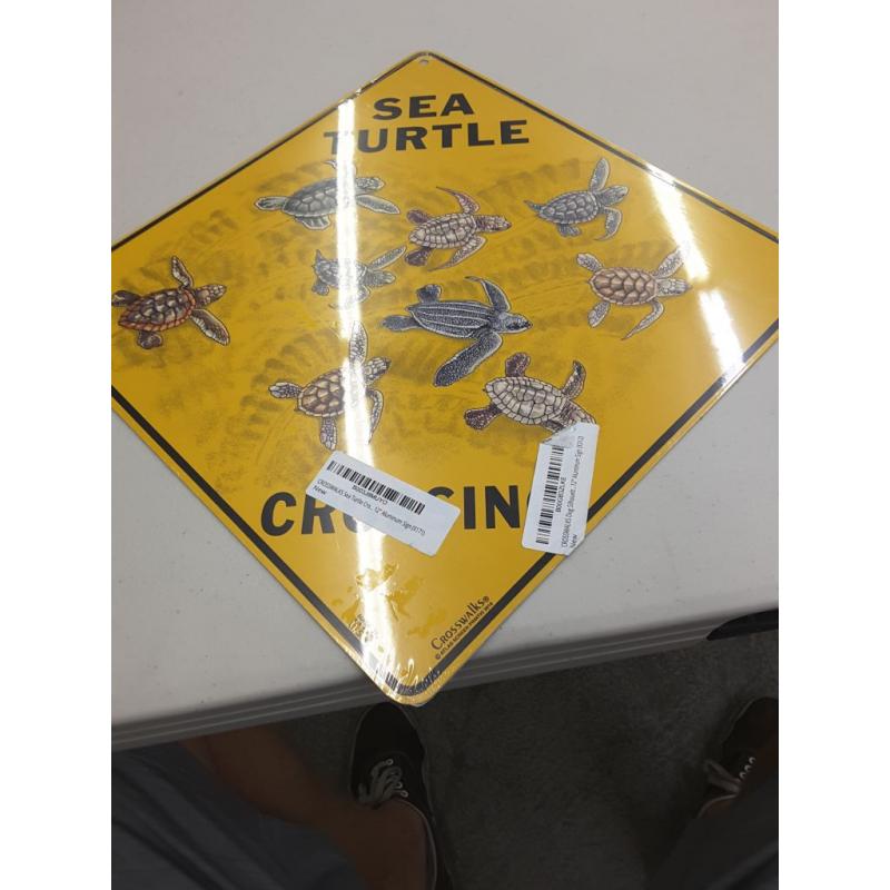 Crosswalk Sea Turtle Crossing. 12Aluminum Sign