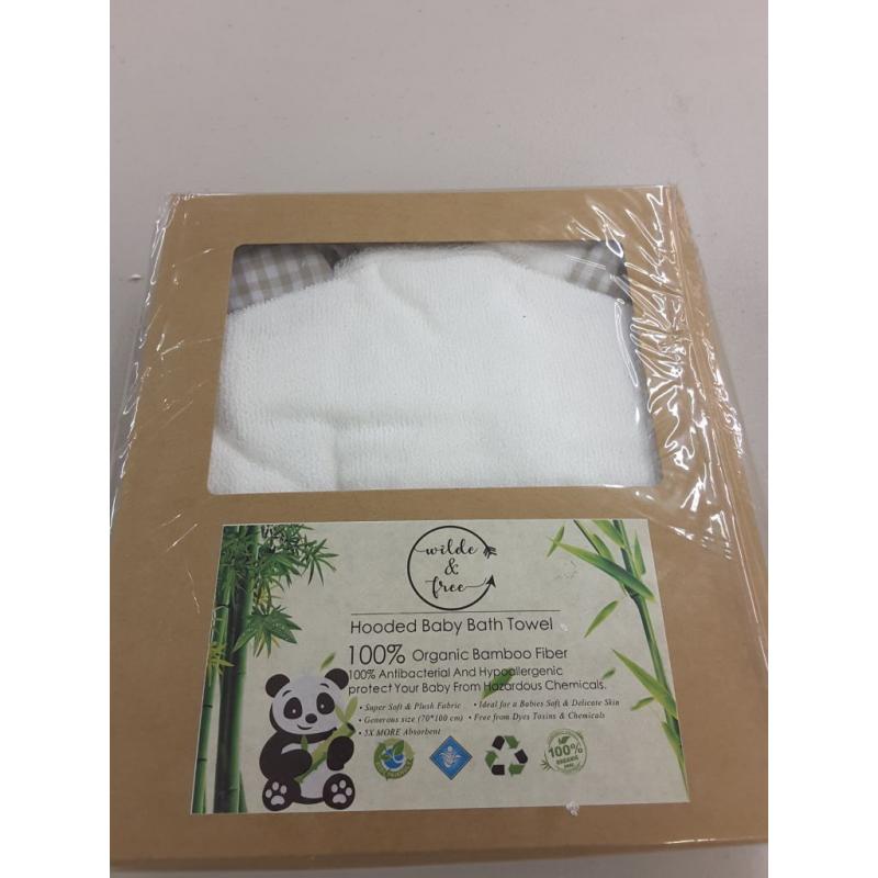 Bamboo Baby Hooded Towel