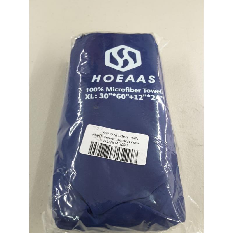 HOEAAS 2 Pack Microfiber Travel & Sports & Beach Towel - XL