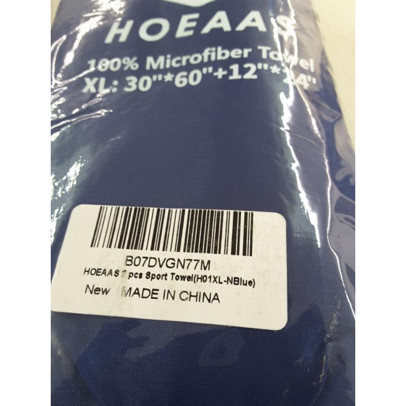HOEAAS 2 Pack Microfiber Travel & Sports & Beach Towel - XL