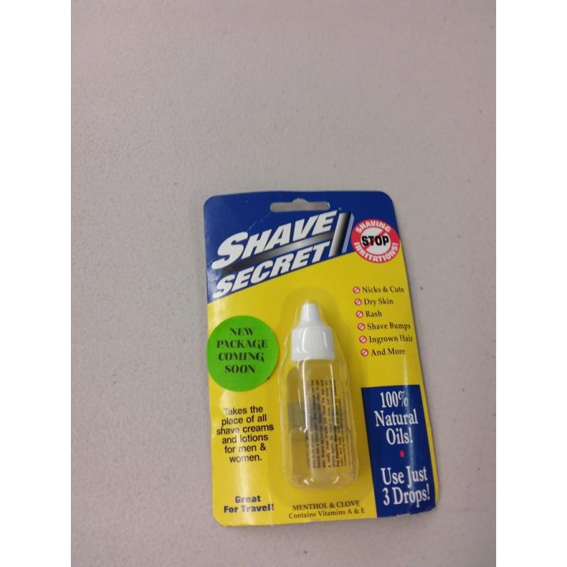 Shave Secret, Menthol and Clove, 100% Natural Oils