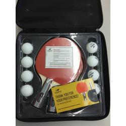 Keser Sports. Ping pong paddle set. 4-player racket set bundle with 8 Professional balls