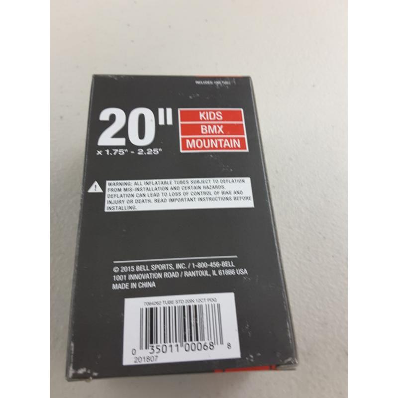 Bell Bicycle 20 Universal Inner Tube, Standard Valve