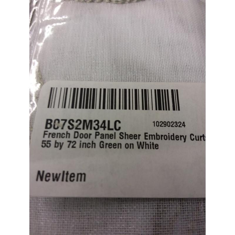 French Door Curtains 55 by 72