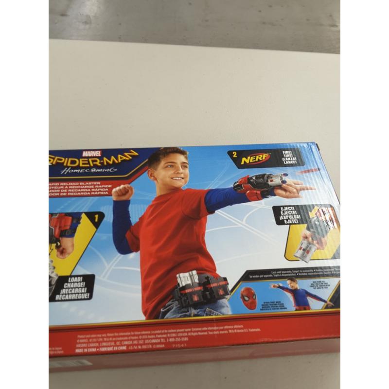 Nerf Spiderman Homecoming Rapid Reload Blaster