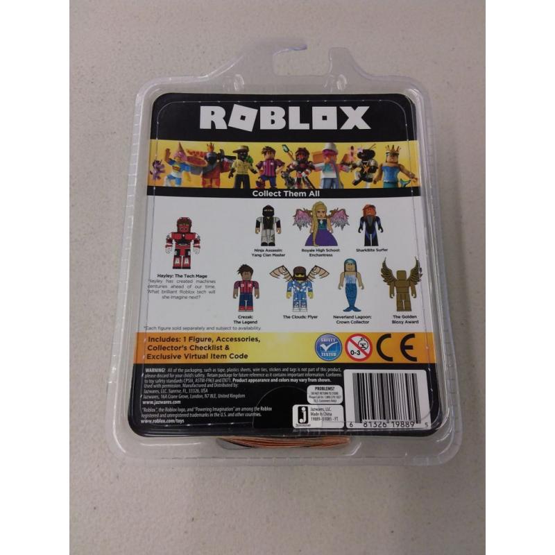 Roblox Gold Collection Hayley: The Tech Mage Single Figure Pack with Exclusive Virtual Item Code