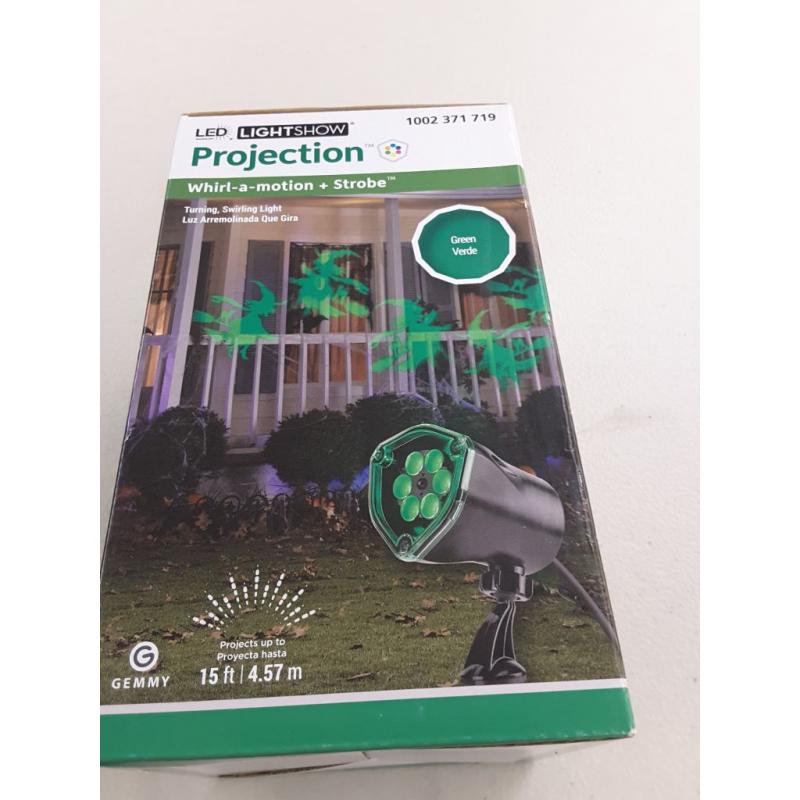 Lightshow Strobing LED Halloween Chasing Chasing Green Witch Strobe Spotlight 