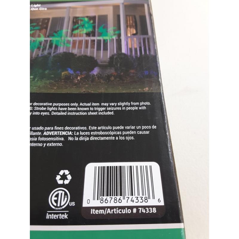 Lightshow Strobing LED Halloween Chasing Chasing Green Witch Strobe Spotlight 