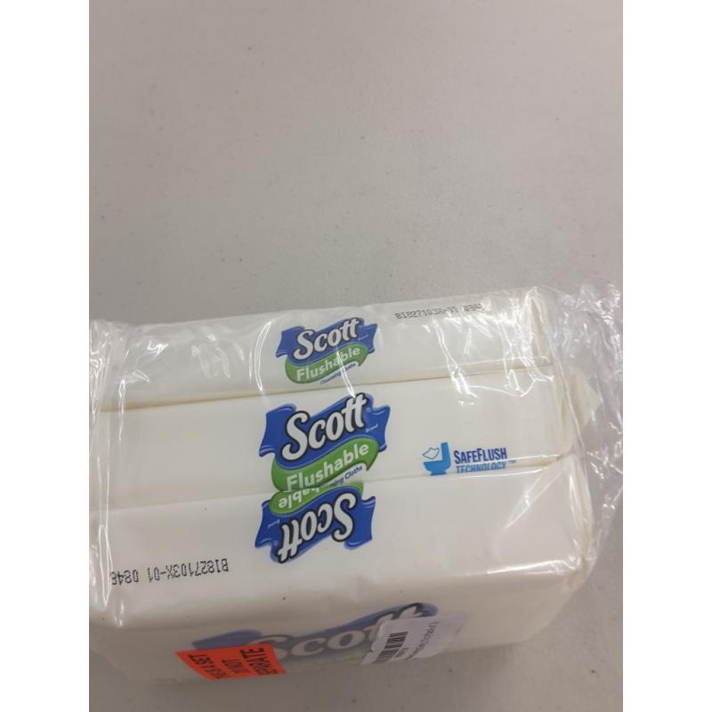 Scott Flushable Cleansing Cloths 51 Count (Pack of 3)