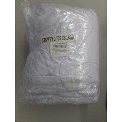 Spring Rose (TM) Ecoluxe White Scuba Spandex Stretch Banquet Wedding Chair Back Covers (Set of 10).