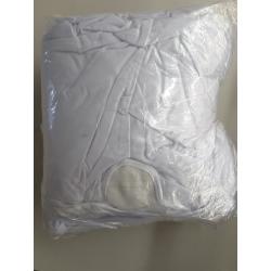 Spring Rose (TM) Ecoluxe White Scuba Spandex Stretch Banquet Wedding Chair Back Covers (Set of 10).