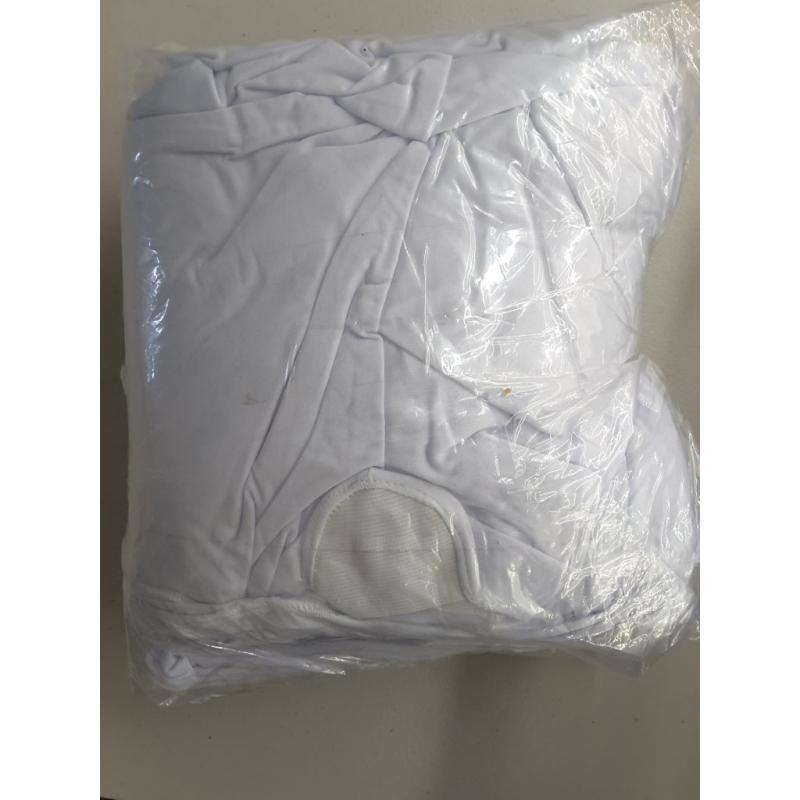 Spring Rose (TM) Ecoluxe White Scuba Spandex Stretch Banquet Wedding Chair Back Covers (Set of 10).