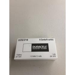 Duracell Watch 370/371 Silver Oxide Battery Pack of 6