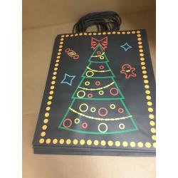 Christmas Holiday Glow-in-The-Dark Gift Bag | 22 Piece 11 Bags of 4 Different Designs,