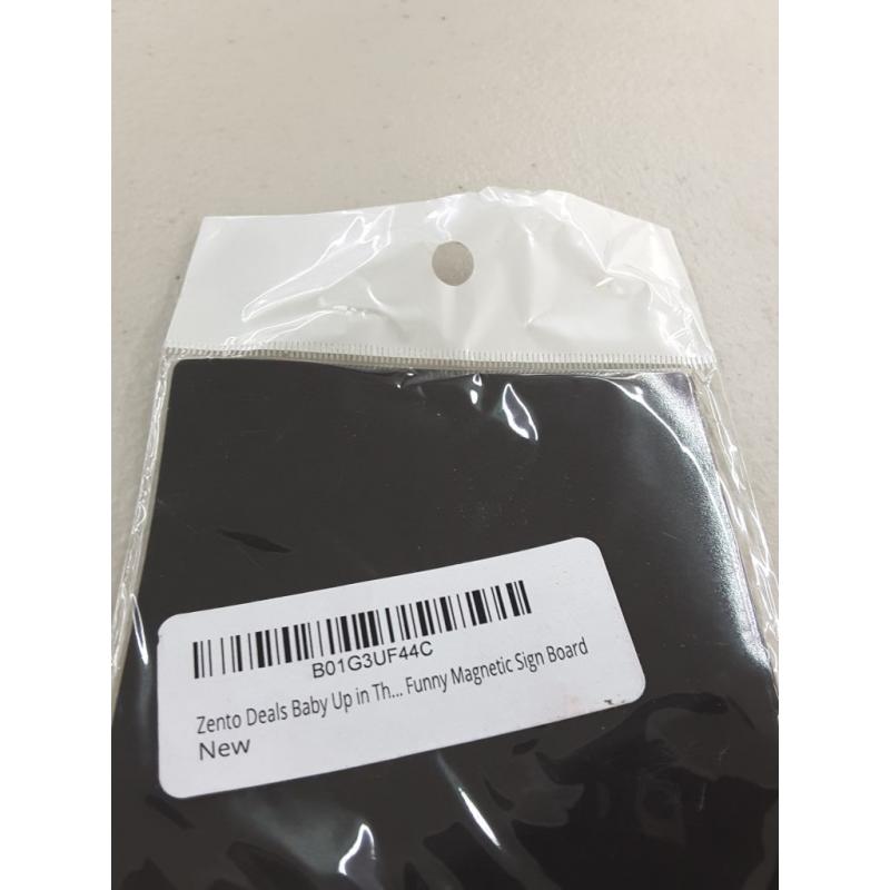 Zento Deals Magnetic Baby Up In This Bitch Car Sign