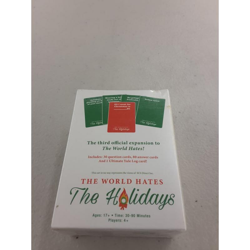 The World Hates the Holidays- the Adult Card Game with 80 Green Answer Cards, 30 Red Question Cards