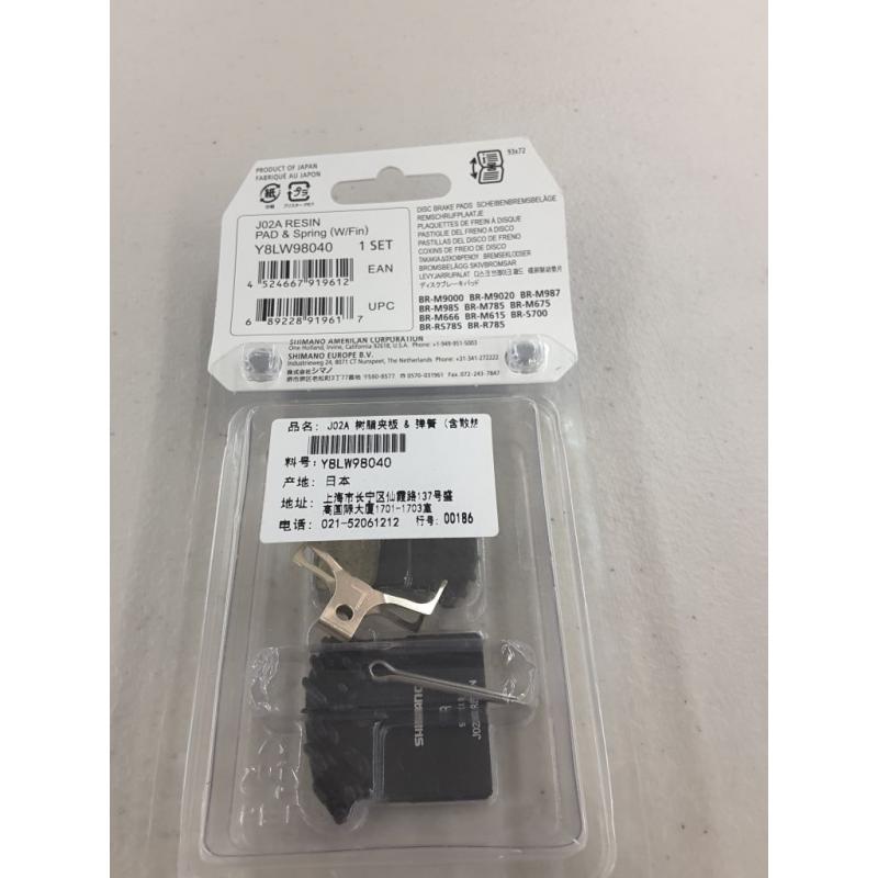 Shimano J02A Resin Disc Brake Pads