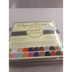 Elegant Comfort 1500 Thread Count Duvet Cover King/Cal King, Mocha color