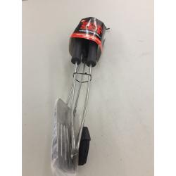 4 Piece BBQ Tool Set W/ Comfort Grip Stainless Steel Spatula Tong Fork Brush NWT