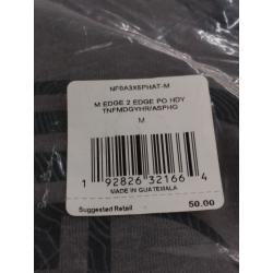 The North Face Men's Edge to Edge Pullover Hoodie Medium, Heather Grey/Asphalt, Cotton